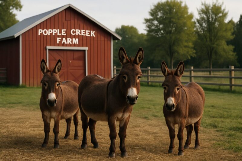 Popple Creek Farm — miniature donkeys